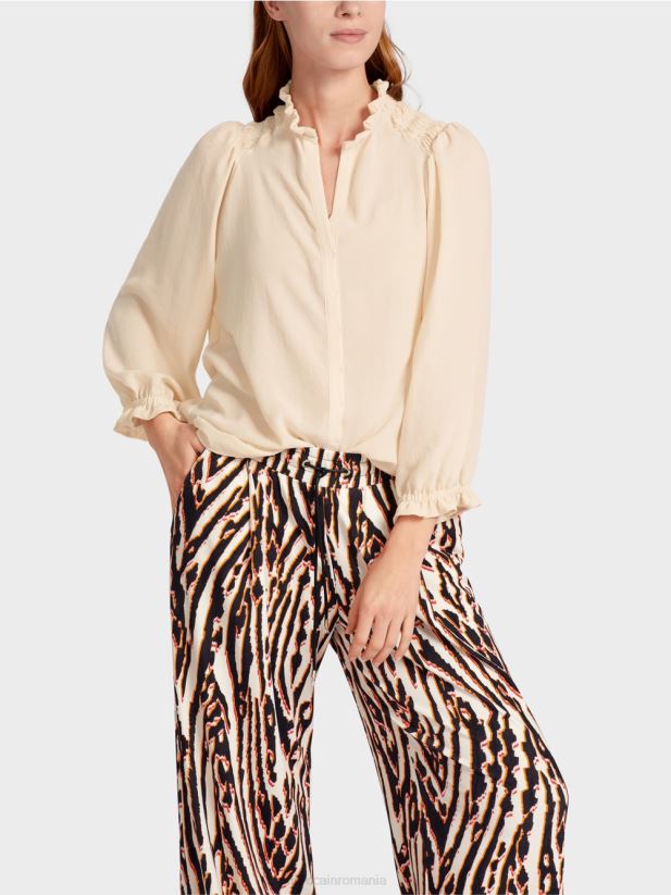 bluza „regândiți împreună”. Marc Cain cremă îmbrăcăminte 4826HH912