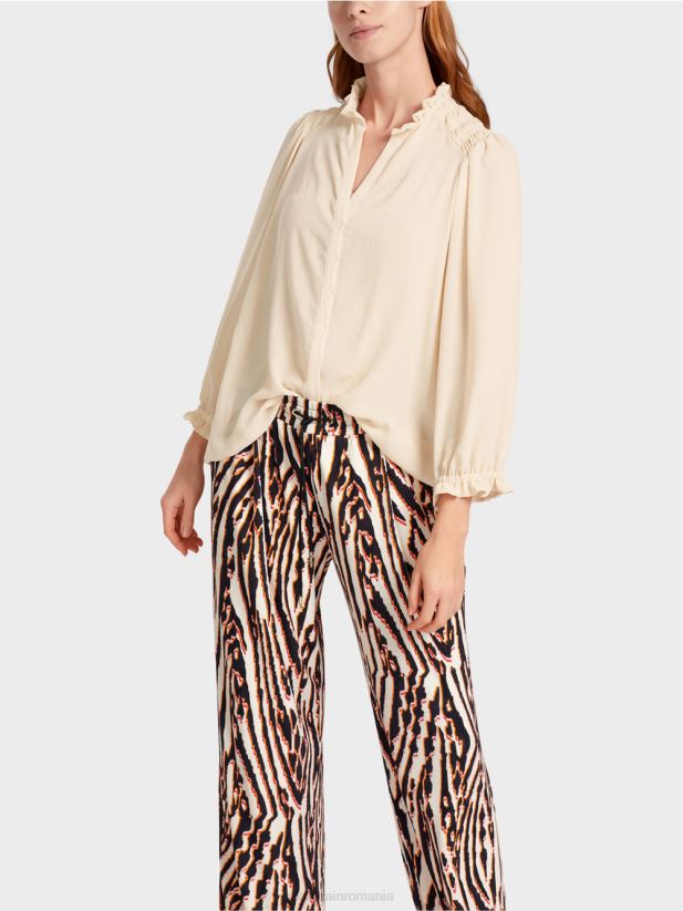 bluza „regândiți împreună”. Marc Cain cremă îmbrăcăminte 4826HH912