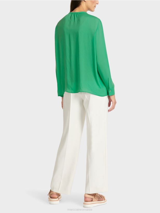 bluza „regândiți împreună”. Marc Cain jad strălucitor îmbrăcăminte 4826HH970