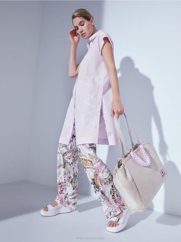 bluza „regândiți împreună”. Marc Cain lavandă ușoară îmbrăcăminte 4826HH959