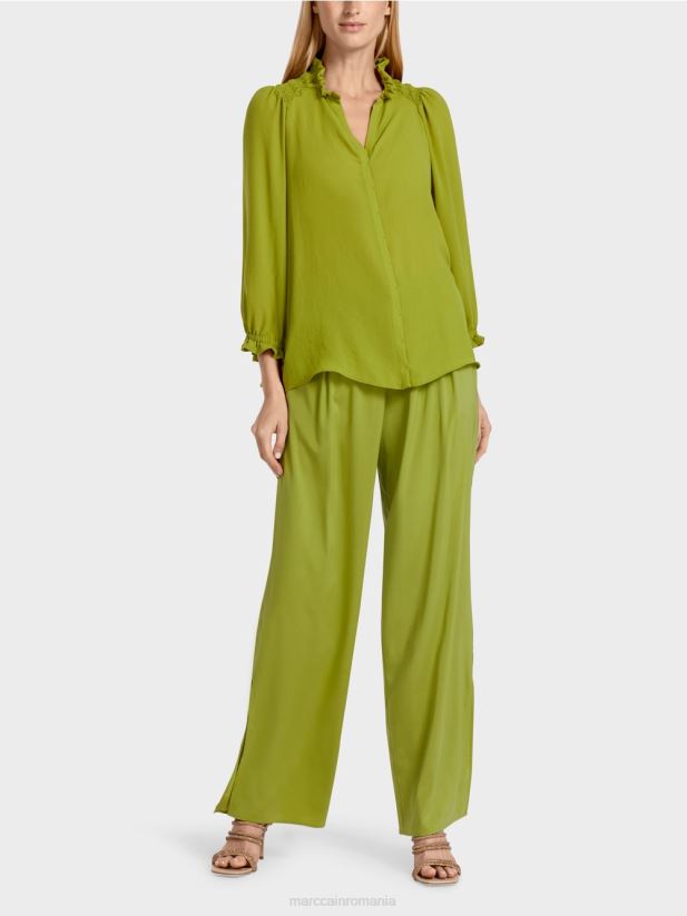 bluza „regândiți împreună”. Marc Cain verde oliv intens îmbrăcăminte 4826HH949