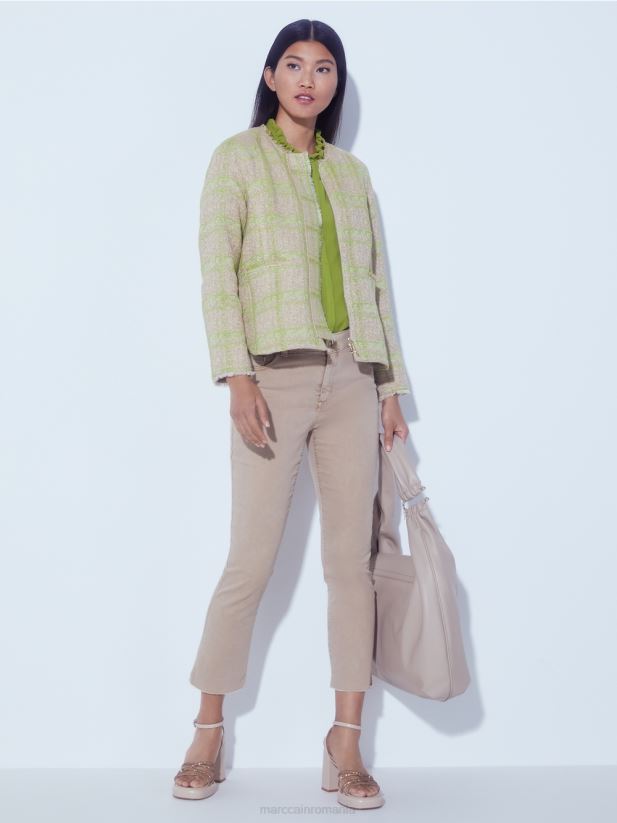 bluza „regândiți împreună”. Marc Cain verde oliv intens îmbrăcăminte 4826HH949