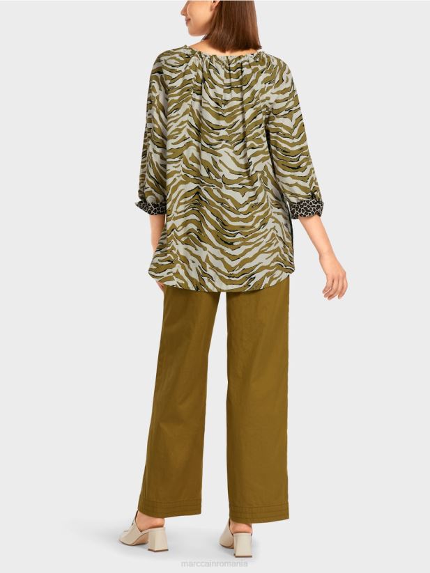 rochie tunică „regândește împreună”. Marc Cain cremă pudră îmbrăcăminte 4826HH982