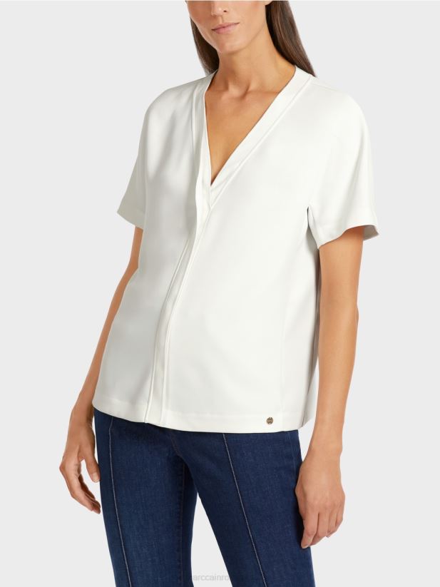 top cu kimono simplu Marc Cain aproape alb îmbrăcăminte 4826HH1015