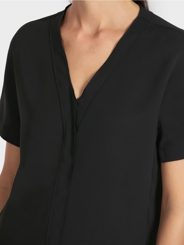 top cu kimono simplu Marc Cain negru îmbrăcăminte 4826HH1008