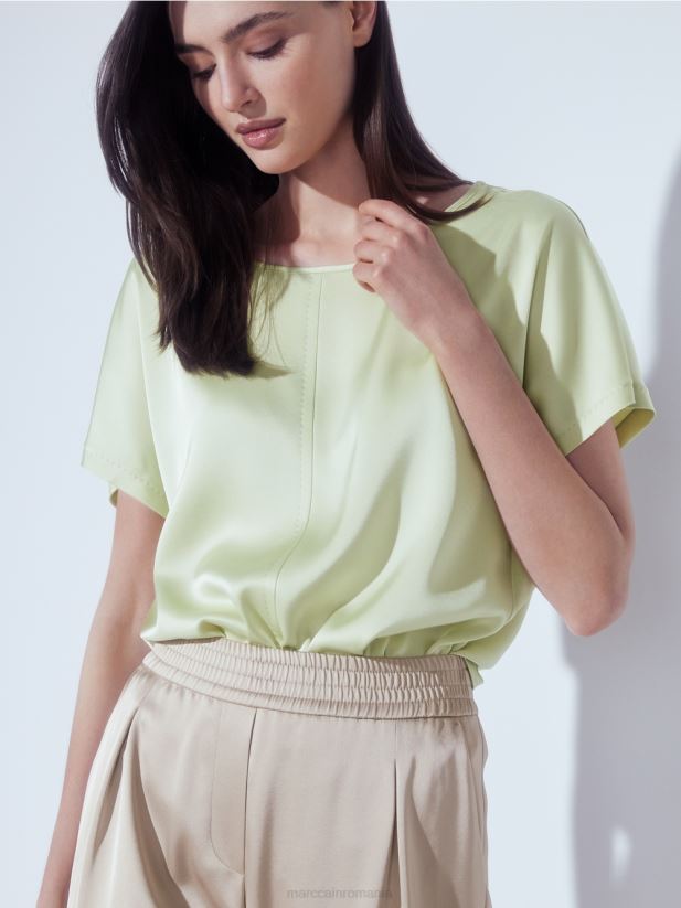 top în stil bluză în stil kimono Marc Cain respirație moale îmbrăcăminte 4826HH964