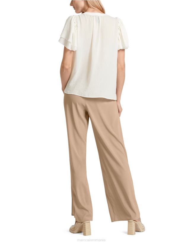 top „rethink together” în stil bluză Marc Cain aproape alb îmbrăcăminte 4826HH951