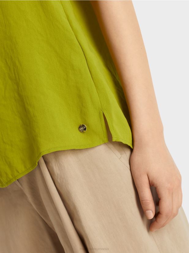top „rethink together” în stil bluză Marc Cain verde oliv intens îmbrăcăminte 4826HH953