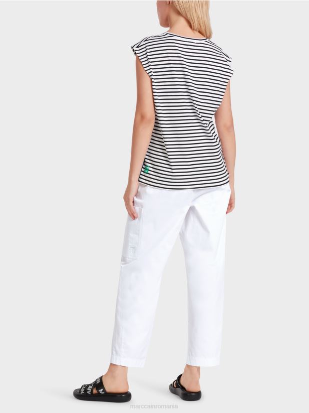 cămașă casual în dungi Marc Cain dunga îmbrăcăminte 4826HH1357