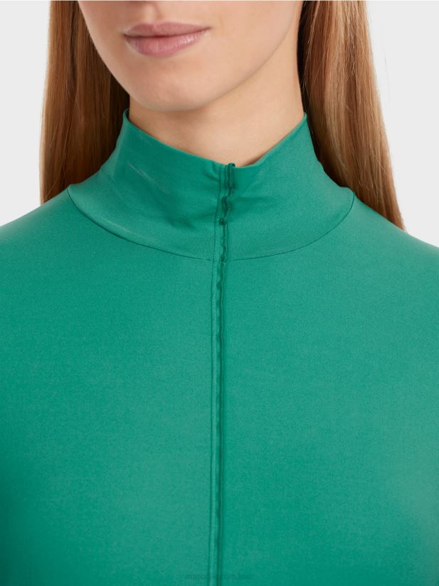 cămașă cu mânecă lungă și guler ridicat Marc Cain smalț îmbrăcăminte 4826HH1237