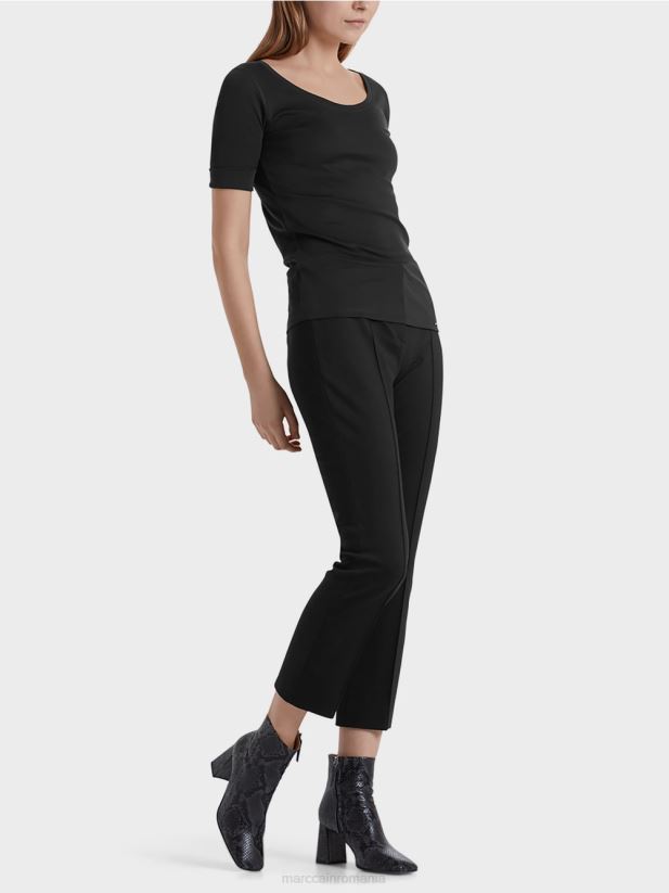 cămașă de bază de înaltă calitate Marc Cain negru îmbrăcăminte 4826HH1479