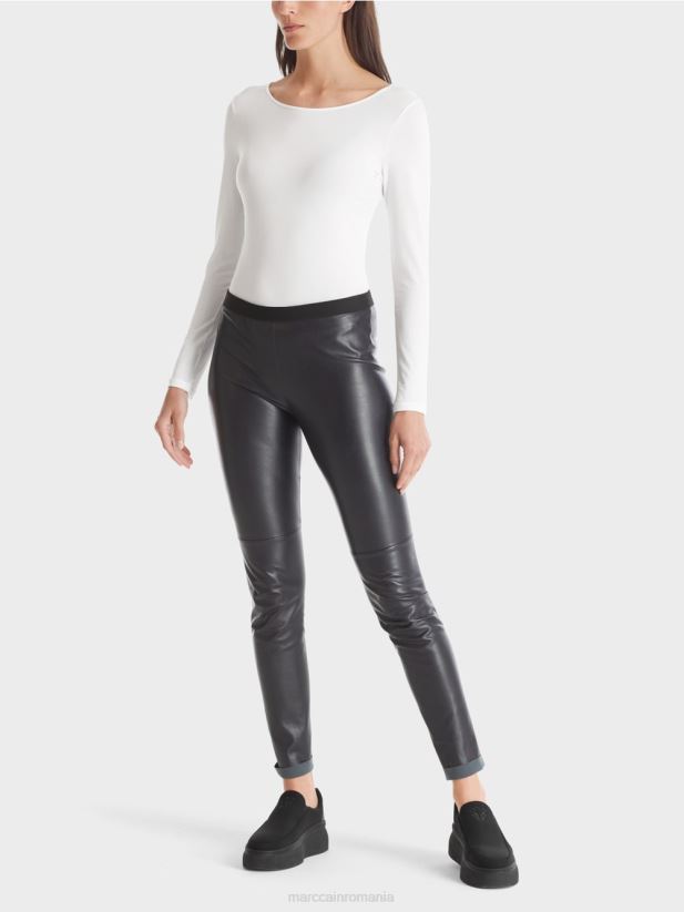 cămașă delicată cu mânecă lungă Marc Cain alb îmbrăcăminte 4826HH1473