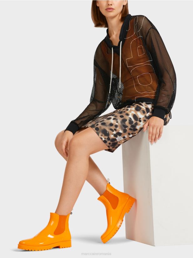 cămașă din plasă transparentă Marc Cain negru îmbrăcăminte 4826HH1435