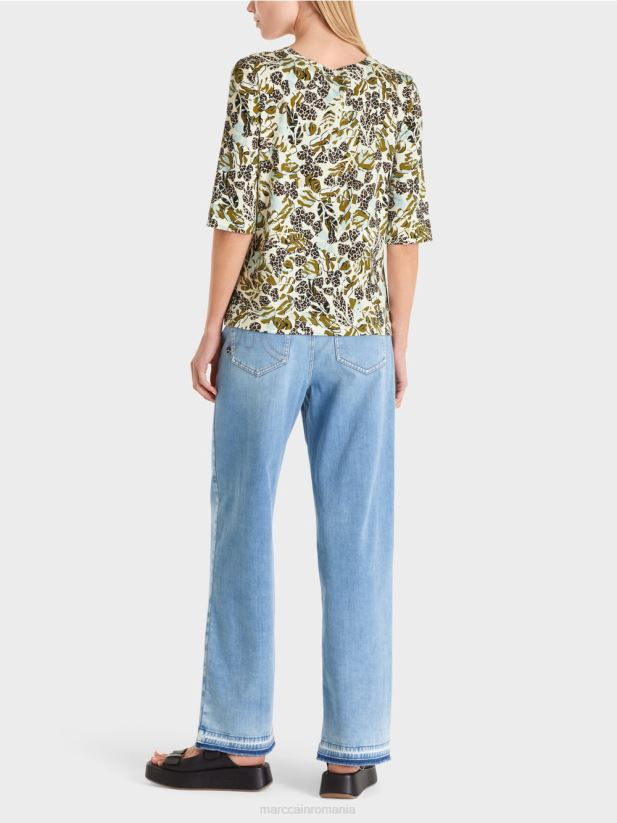 cămașă imprimată Marc Cain luminator moale îmbrăcăminte 4826HH1427