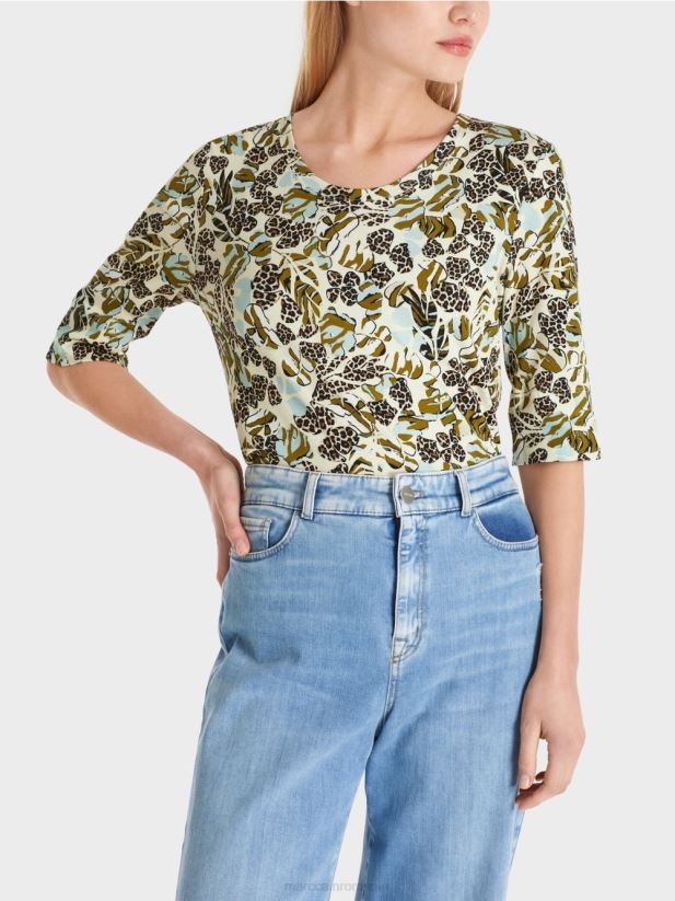 cămașă imprimată Marc Cain luminator moale îmbrăcăminte 4826HH1427