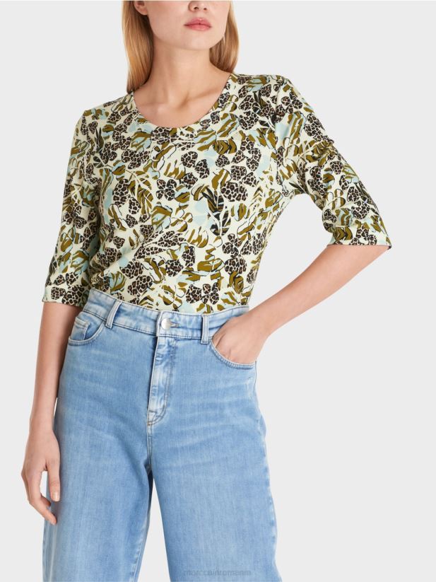 cămașă imprimată Marc Cain luminator moale îmbrăcăminte 4826HH1427