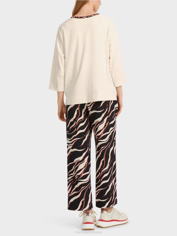 cămașă largă „regândește împreună”. Marc Cain lapte de migdale îmbrăcăminte 4826HH1259