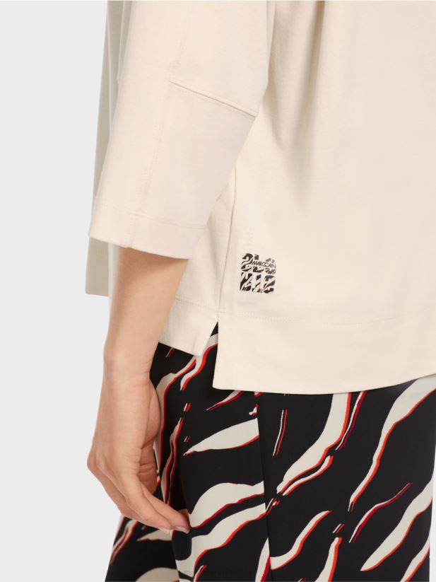 cămașă largă „regândește împreună”. Marc Cain lapte de migdale îmbrăcăminte 4826HH1259