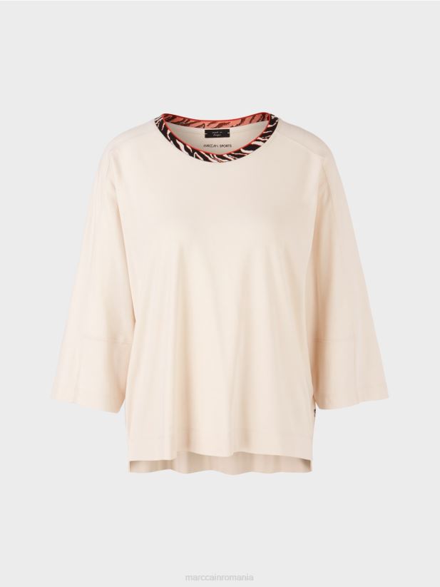 cămașă largă „regândește împreună”. Marc Cain lapte de migdale îmbrăcăminte 4826HH1259