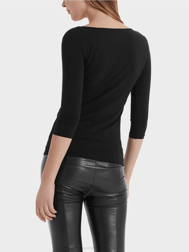 camasa extrem de delicata cu maneca lunga Marc Cain negru îmbrăcăminte 4826HH1470
