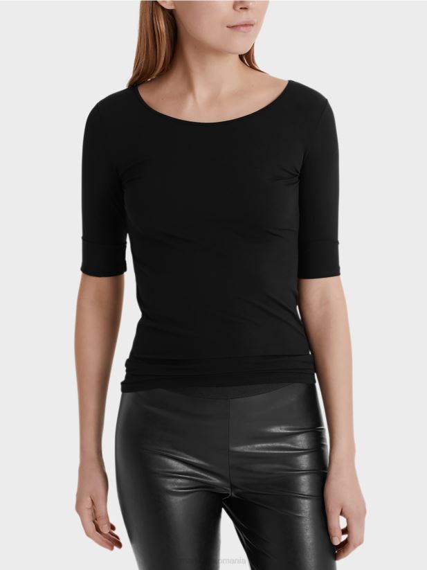 camasa extrem de delicata cu maneca lunga Marc Cain negru îmbrăcăminte 4826HH1470