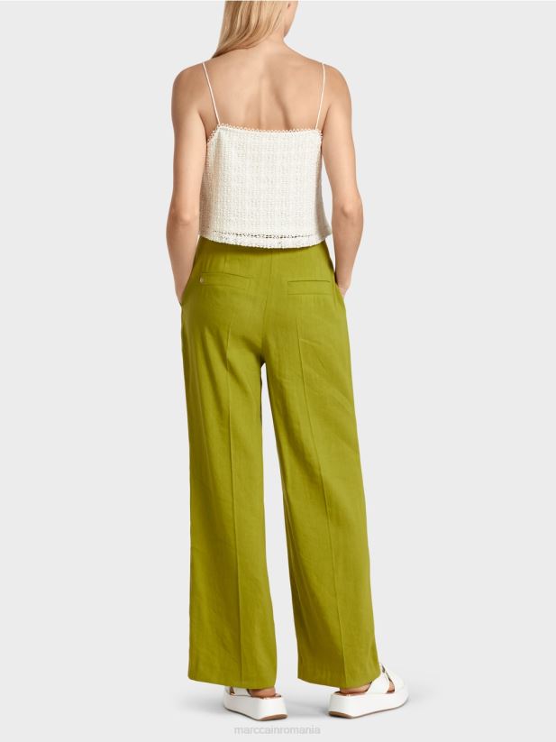 crop top din dantelă Marc Cain aproape alb îmbrăcăminte 4826HH1401