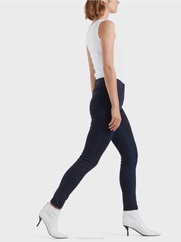 maiou cu nervuri fine Marc Cain alb îmbrăcăminte 4826HH1485