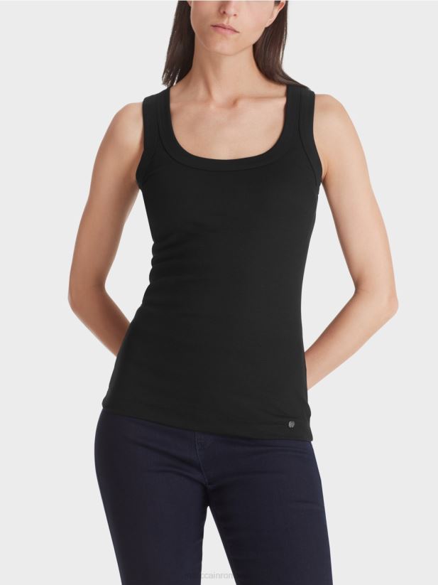 maiou cu nervuri fine Marc Cain negru îmbrăcăminte 4826HH1468