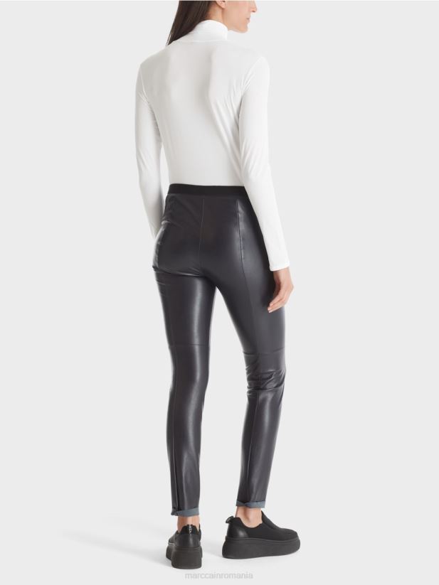 pulover delicat cu guler rulat Marc Cain alb îmbrăcăminte 4826HH1484