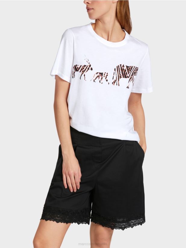 „regândiți împreună” de sus Marc Cain alb îmbrăcăminte 4826HH1370