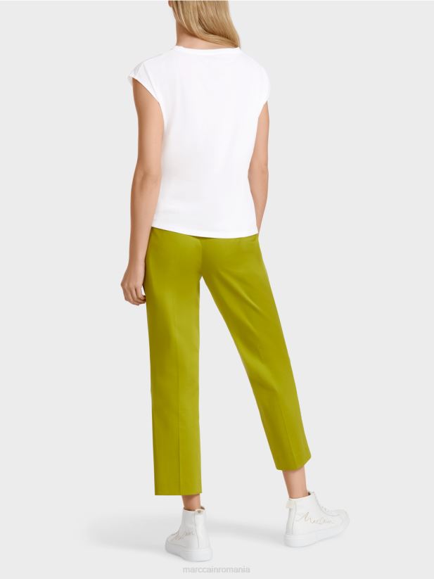 „regândiți împreună” de sus Marc Cain alb îmbrăcăminte 4826HH1405