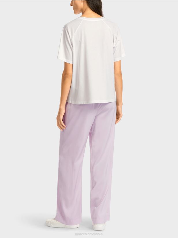 „regândiți împreună” de sus Marc Cain alb îmbrăcăminte 4826HH1409