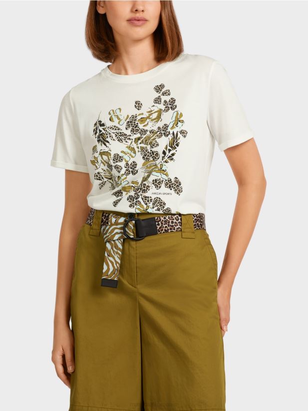 „regândiți împreună” de sus Marc Cain aproape alb îmbrăcăminte 4826HH1426