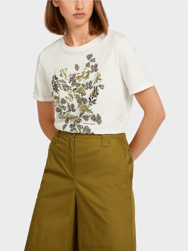 „regândiți împreună” de sus Marc Cain aproape alb îmbrăcăminte 4826HH1426