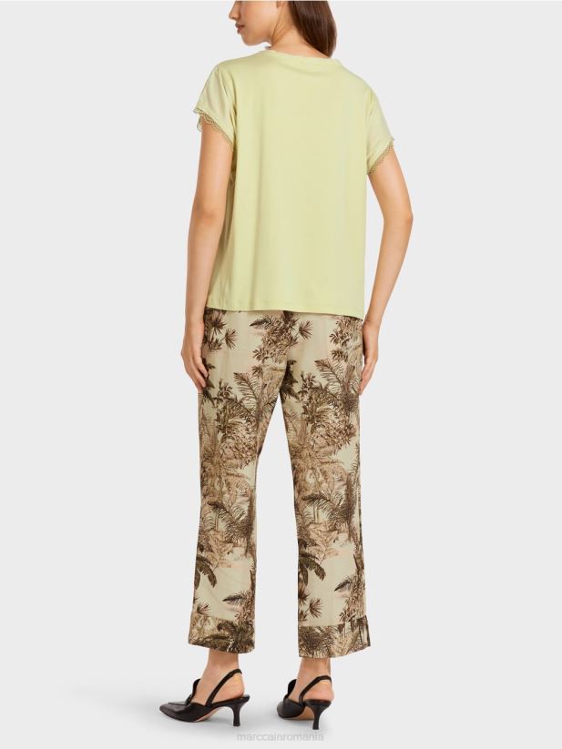 top cu dantelă Marc Cain respirație moale îmbrăcăminte 4826HH1415