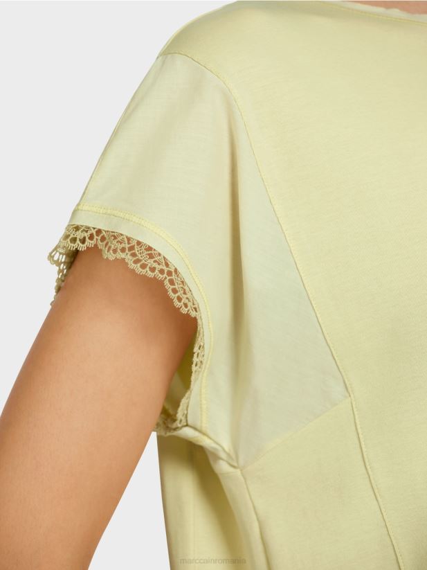top cu dantelă Marc Cain respirație moale îmbrăcăminte 4826HH1415