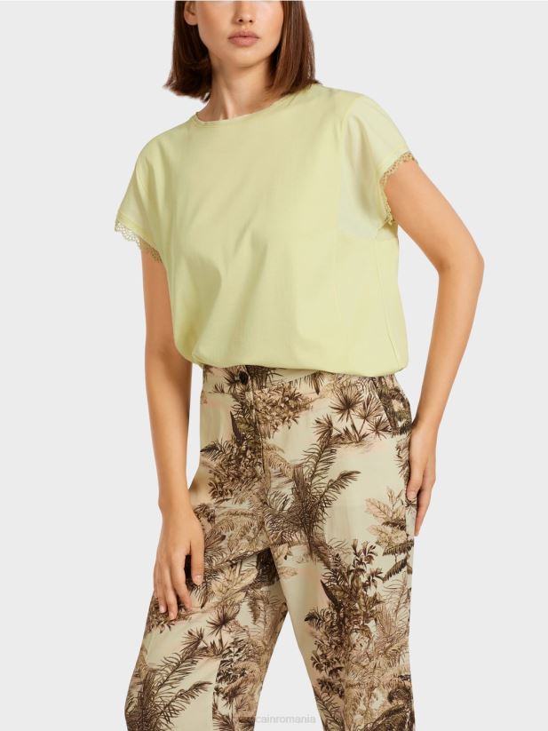 top cu dantelă Marc Cain respirație moale îmbrăcăminte 4826HH1415