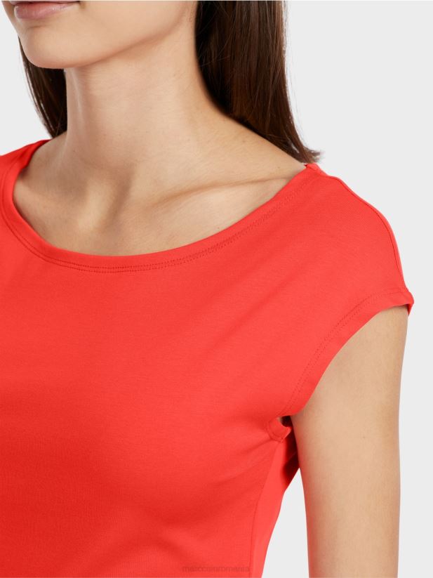 tricou care îmbrățișează trupul Marc Cain campari îmbrăcăminte 4826HH1336