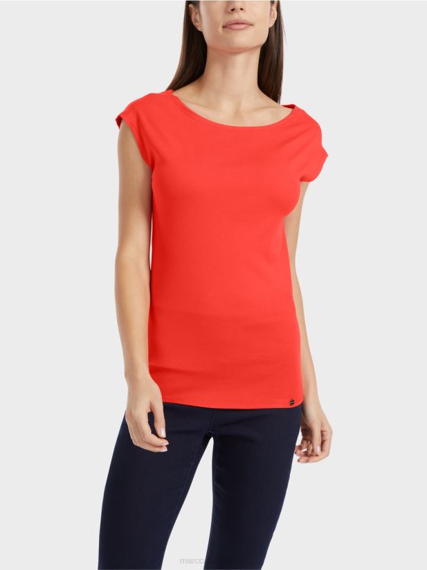 tricou care îmbrățișează trupul Marc Cain campari îmbrăcăminte 4826HH1336