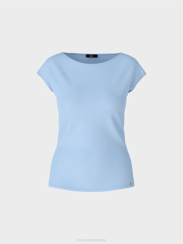 tricou care îmbrățișează trupul Marc Cain cer întunecat de vară îmbrăcăminte 4826HH1337