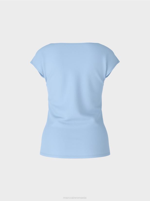 tricou care îmbrățișează trupul Marc Cain cer întunecat de vară îmbrăcăminte 4826HH1337