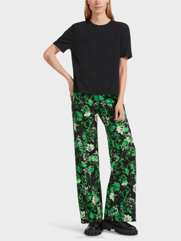 tricou cu croiala boxy Marc Cain negru îmbrăcăminte 4826HH1247