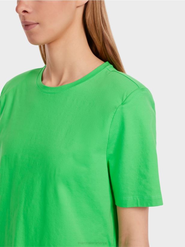 tricou cu croiala boxy Marc Cain verde măr închis îmbrăcăminte 4826HH1249