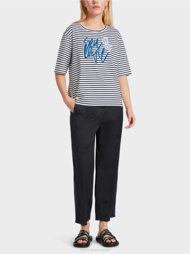 tricou cu declarație Marc Cain dunga îmbrăcăminte 4826HH1362