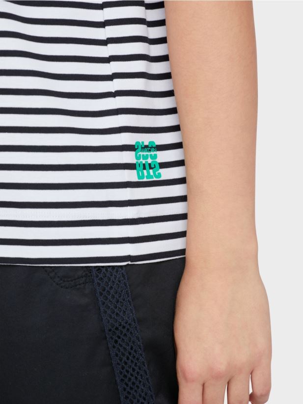 tricou cu declarație Marc Cain dunga îmbrăcăminte 4826HH1362