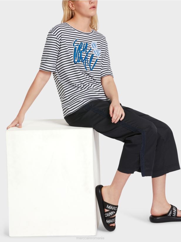 tricou cu declarație Marc Cain dunga îmbrăcăminte 4826HH1362