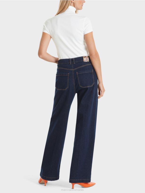 tricou cu gât înalt Marc Cain alb îmbrăcăminte 4826HH1351