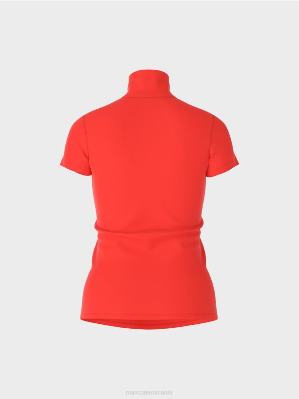 tricou cu gât înalt Marc Cain campari îmbrăcăminte 4826HH1333