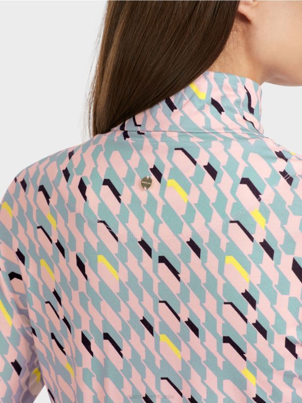 tricou cu gat rulat Marc Cain albastru închis la cer îmbrăcăminte 4826HH1324