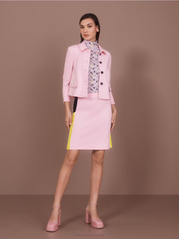 tricou cu gat rulat Marc Cain albastru închis la cer îmbrăcăminte 4826HH1324